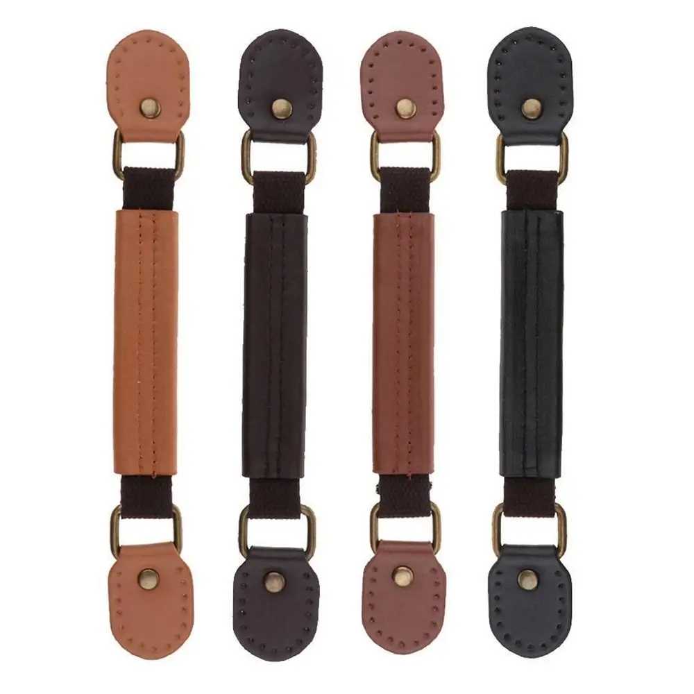 Fashion Strap Leather Pull Handle Bags Accessories PU Leather Bag Handle Replacement 23.5cm Luggage Suitcase Handle Home