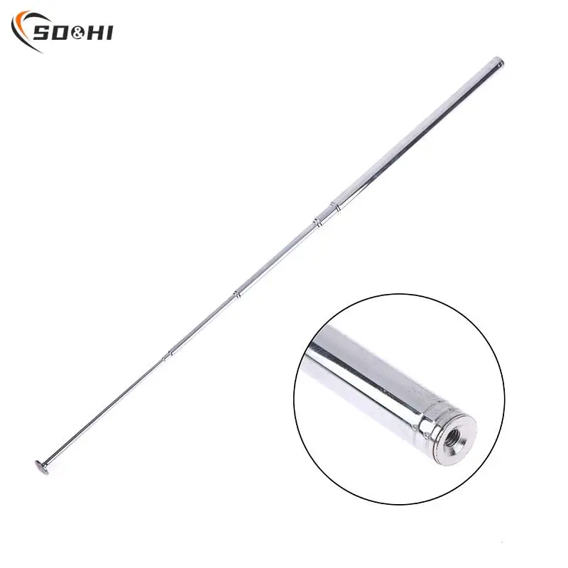 

1pc Replacement 1.4M 10 Section Telescopic Aerial Antenna TV Radio DAB AM/FM Universal Telescopic Aerial Antenna