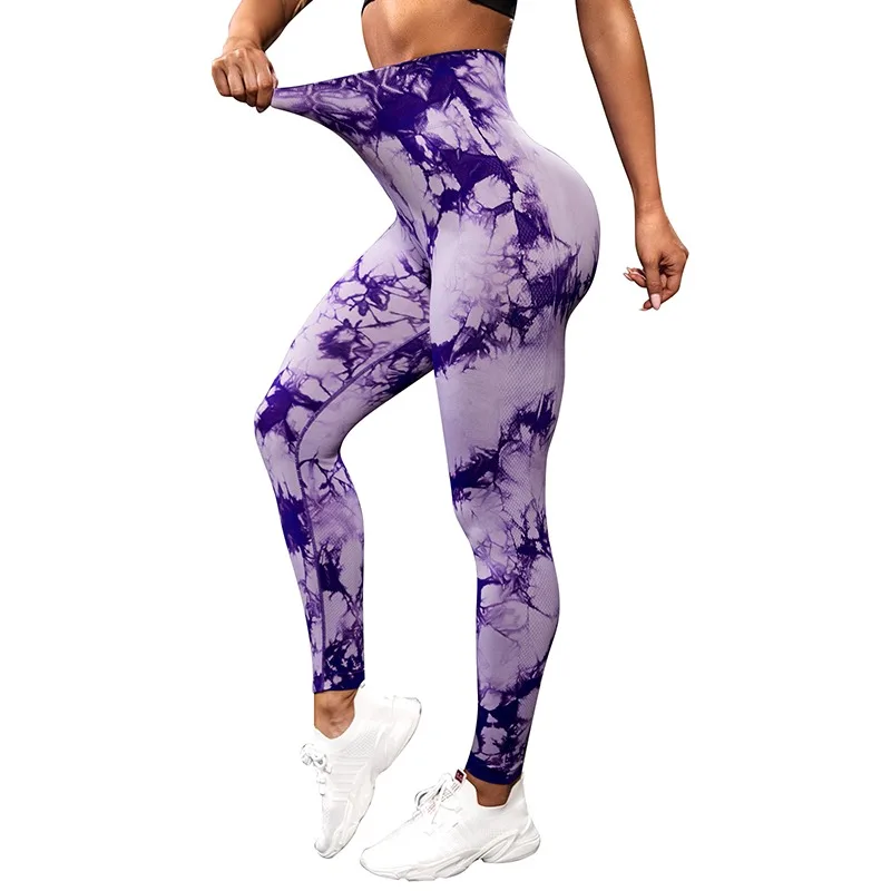 Leggings Women Fitness Yoga Pants Seamless Scrunch Butt Sportswear High  Waist Workout Tights Push Up Tie dye Yoga Leggings - AliExpress