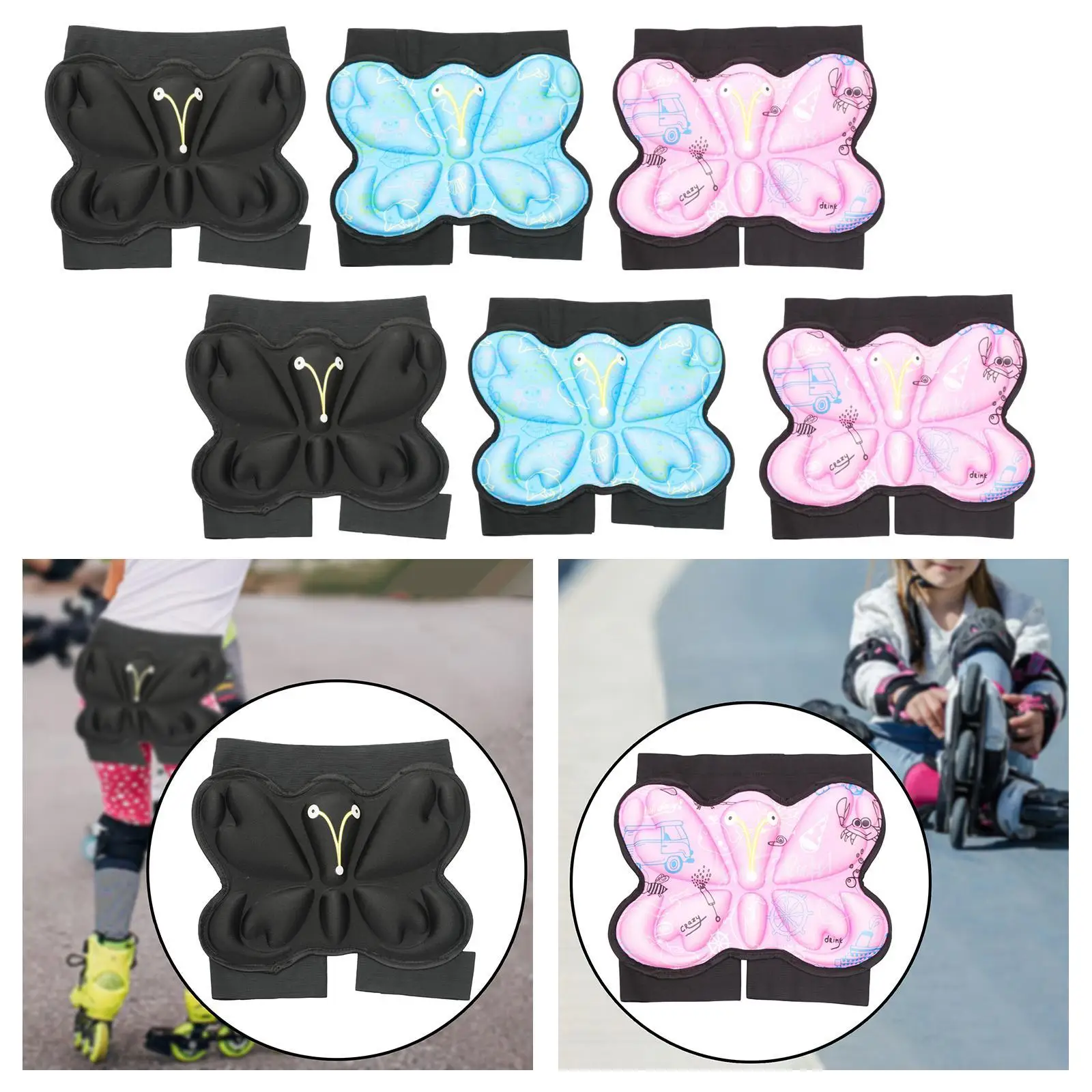 Kids Hip Pad Shockproof Anti Fall Lightweight Thickened Boys Girls Butt Pad
