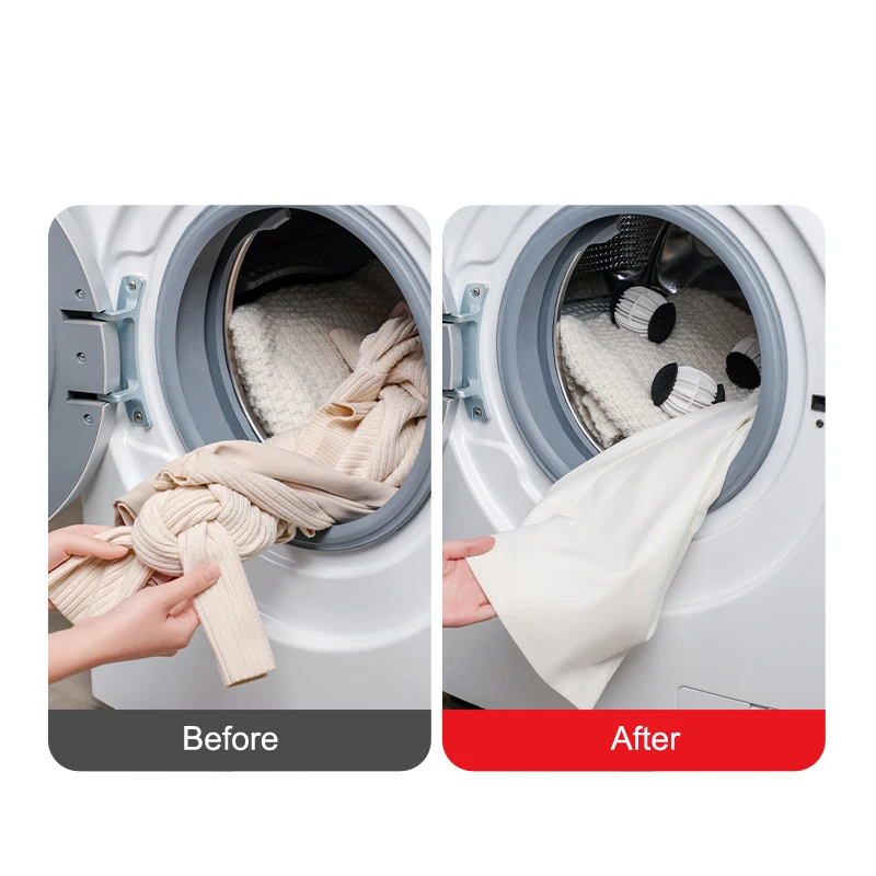 2pcs Anti-winding Laundry Balls Washing Machine Floating Fluff Filters Magic Pet Hair Catcher Reusable Laundry Cleaning Tools