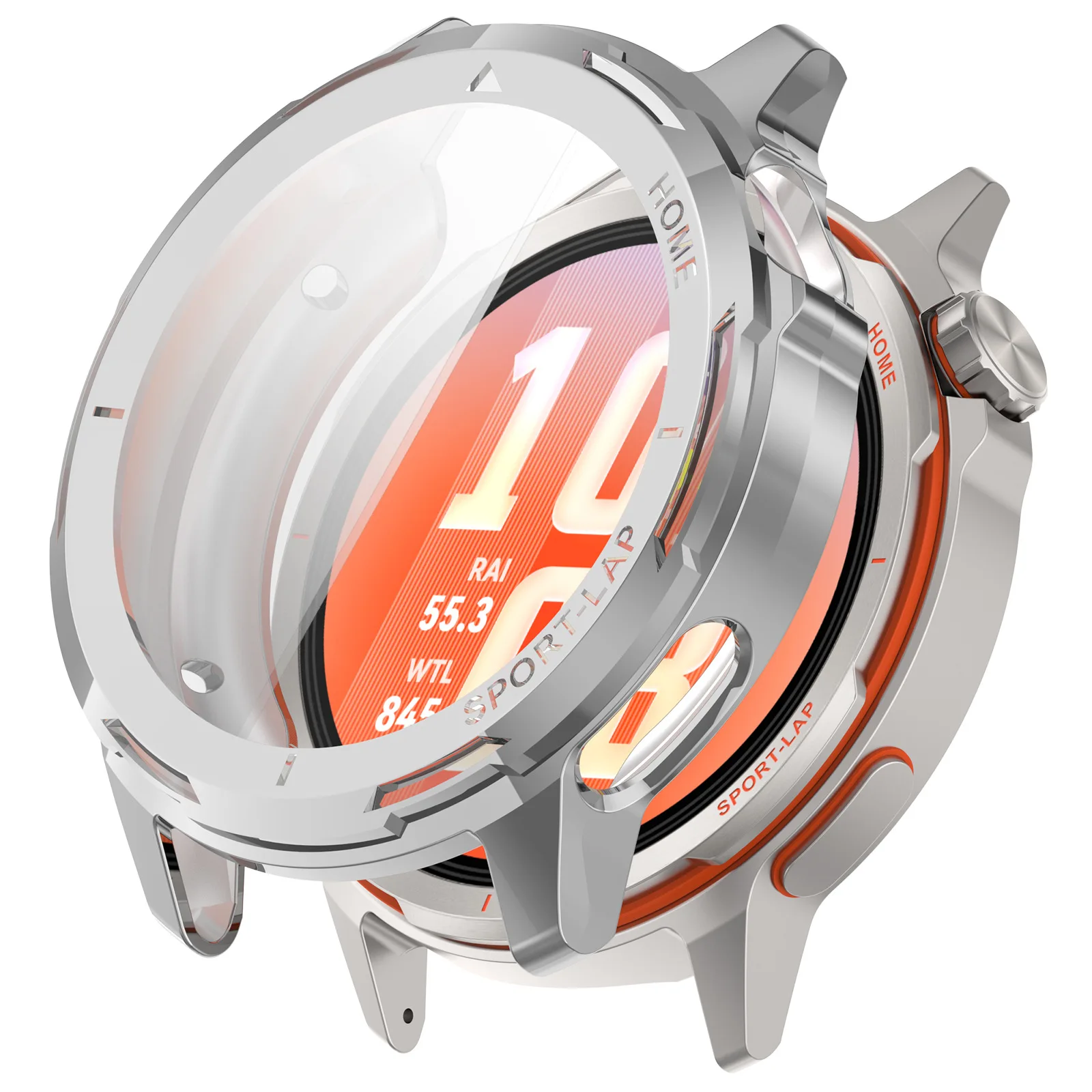 BEHUA Clear Shock-Resistant TPU Watch Screen Protector Case