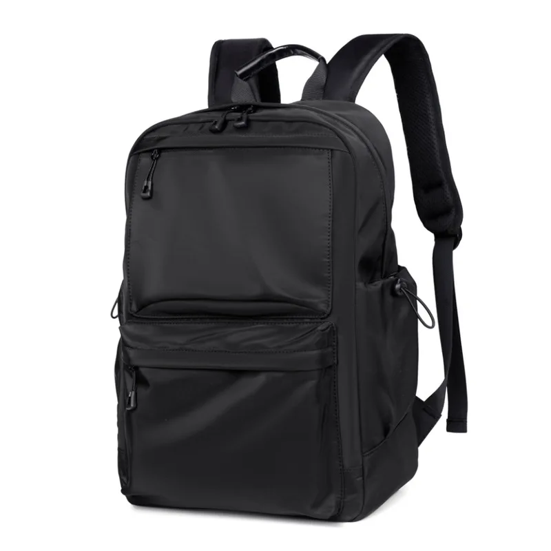 Men's Waterproof Backpack Laptop Bag Male Casual Business Travel Backbag Simple Solid Urban Teenage Sport Bag Student Schoolbag
