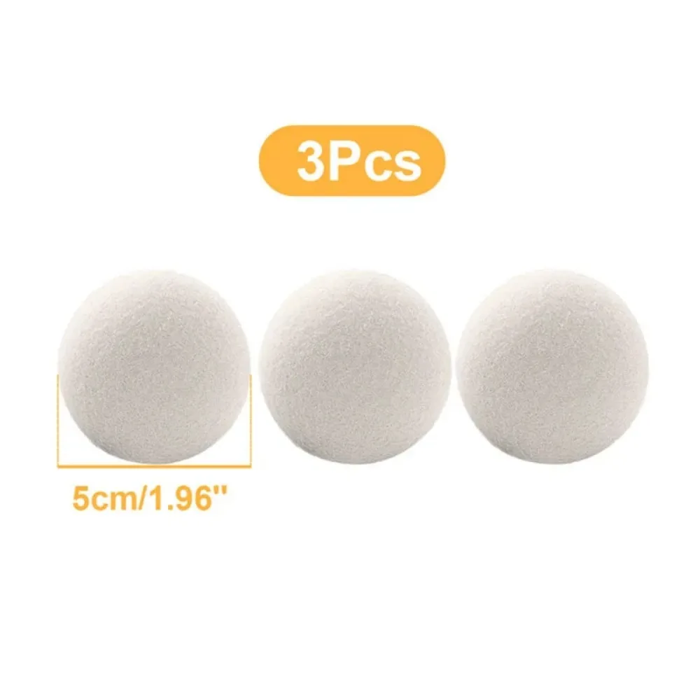 Laundry Ball Wool Dryer Balls Reusable Natural Fabric Softener Laundry Washing Machine Accessories 4/5/6cm Fleece