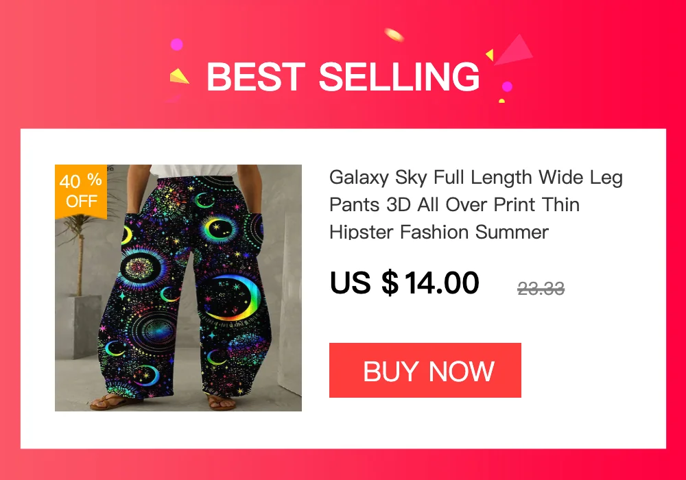 Galaxy Sky Full Length Wide Leg Pants 3D All Over Print Thin Hipster Fashion Summer Streetwear Sweatpants Women Clothing