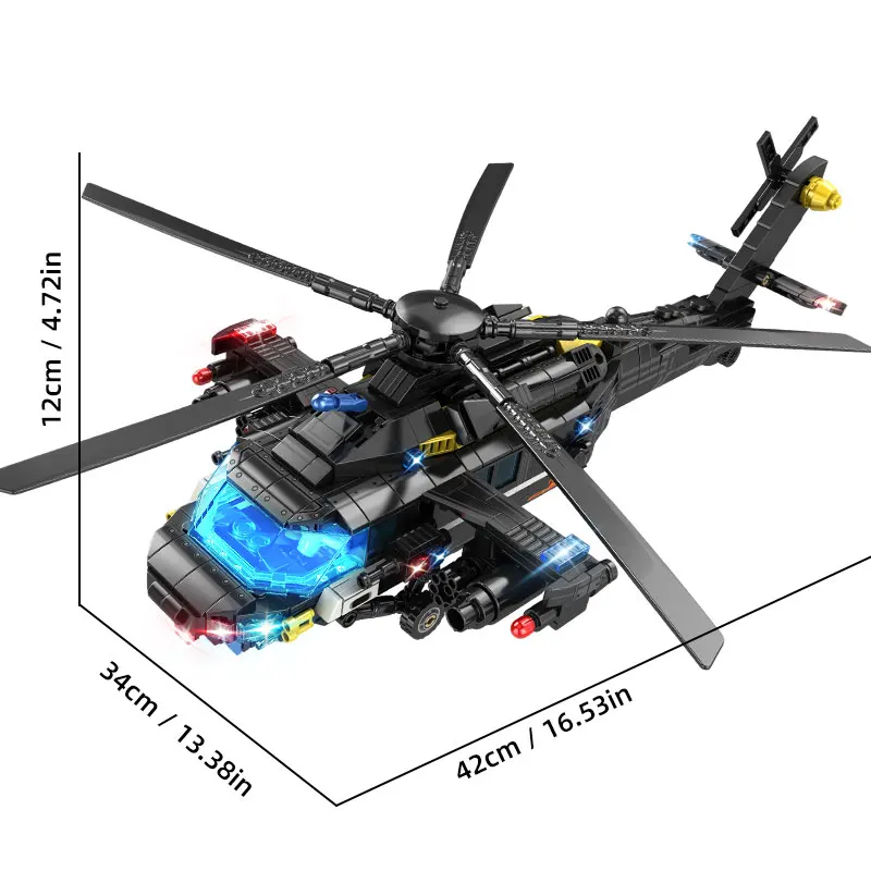 Fighter Jet Building Blocks City Military Police Series Z20 Special Fighter Airc