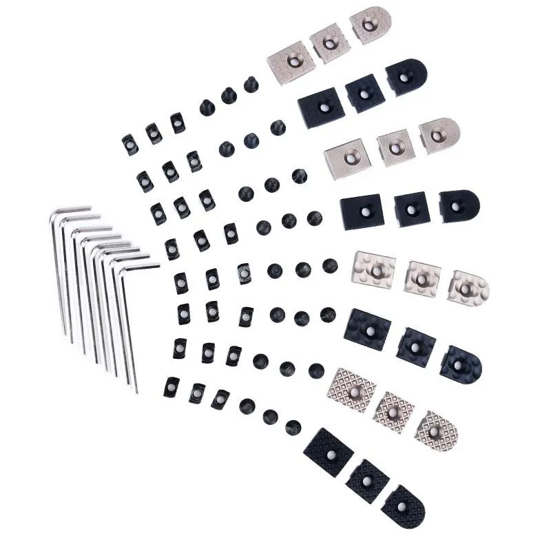 ProWildGear Rail Covers Set - Aluminium Schienenabdeckungen Für M-Lok & Keymod Systeme