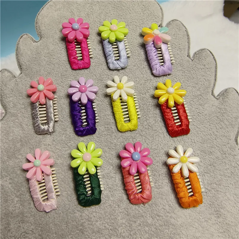 

Handmade Pet Hairpin Colorful Cartoon Decorative DIY Flower Dog Cat BB Clip Hair Accessories Dog Grooming Pet Supplies