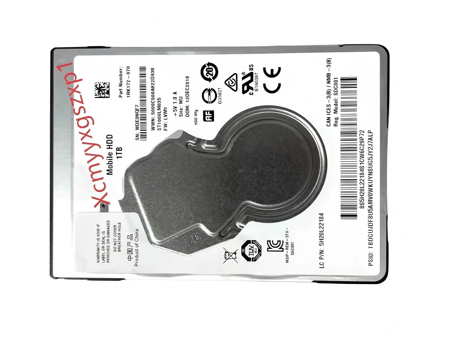 Seagate ST1000LM035 1TB 5400RPM 128MB 캐시 SATA 6.0GB/S 7mm 2.5인치 노트북 노트북 HDD 내장 하드 디스크 드라이브에 사용되는 1개