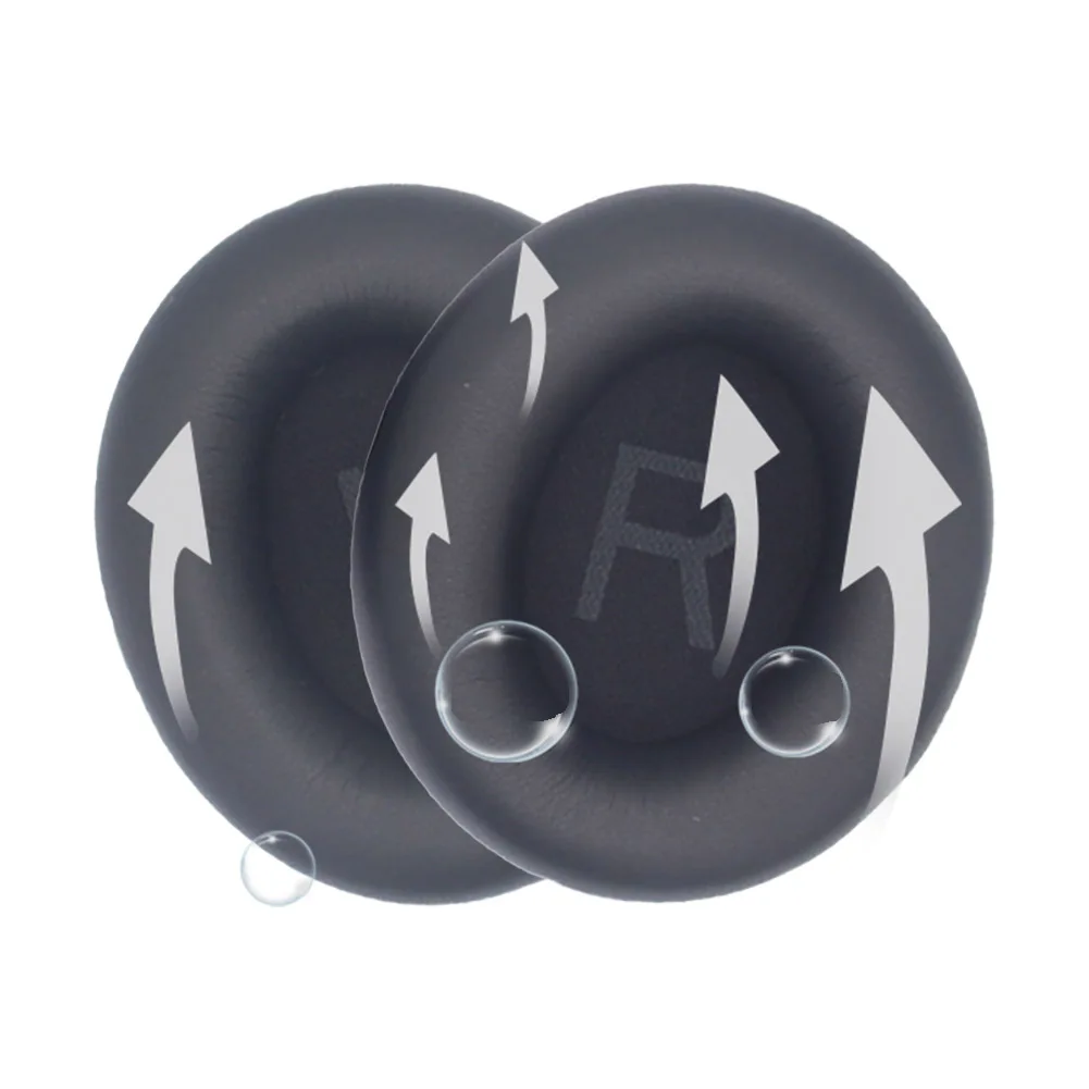 Headset Protective Cover Protein Leather Replacement Headphone Pads Headphone Ear Cushion for Anker Q45 Soundcore Life Headset