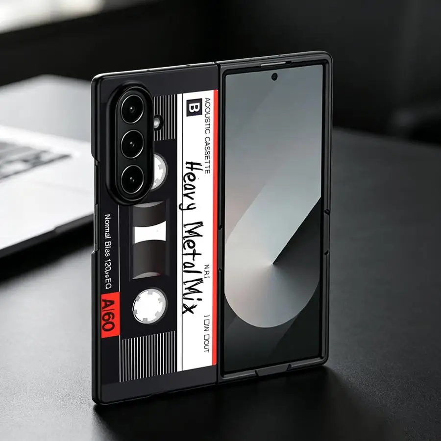 Red Line Cassette Design Back Phone Cover