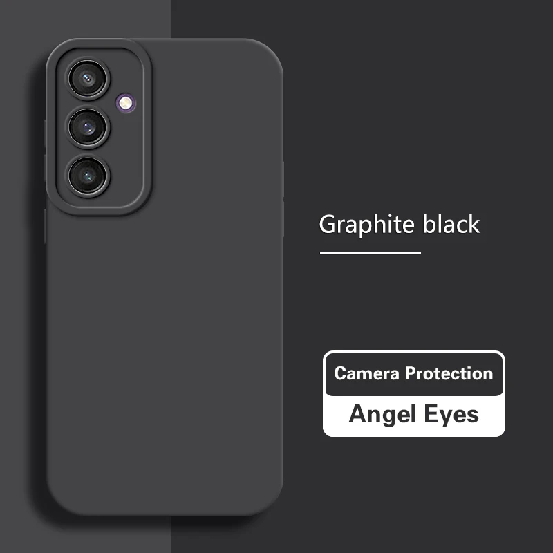 Matte Angel Eyes Fashion Liquid Silicone Phone Case - Soft Back Cover