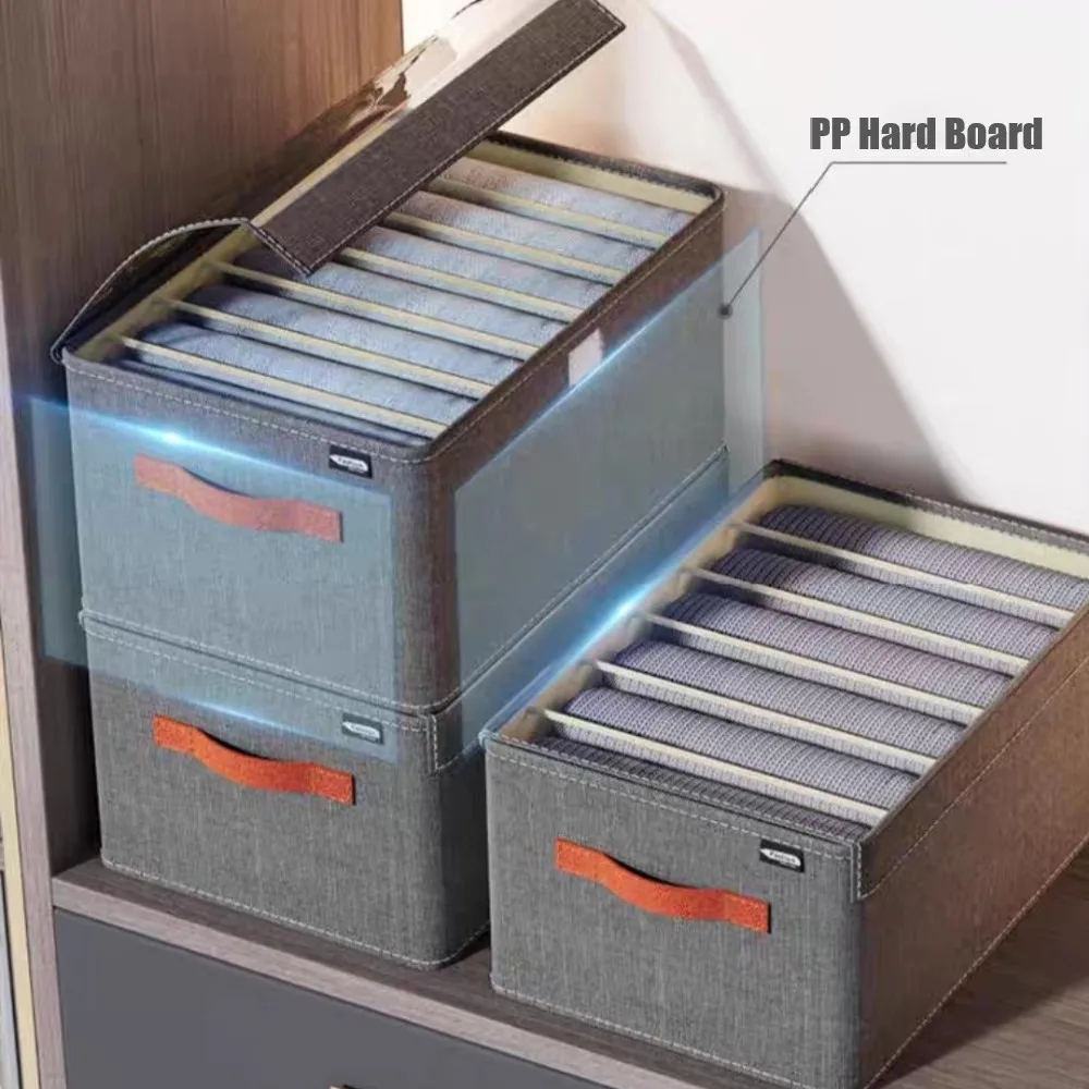 Clothes organizer With Lid Bedroom Drawers For Underwear T-Shirt Pants Organizer Wardrobe Storage