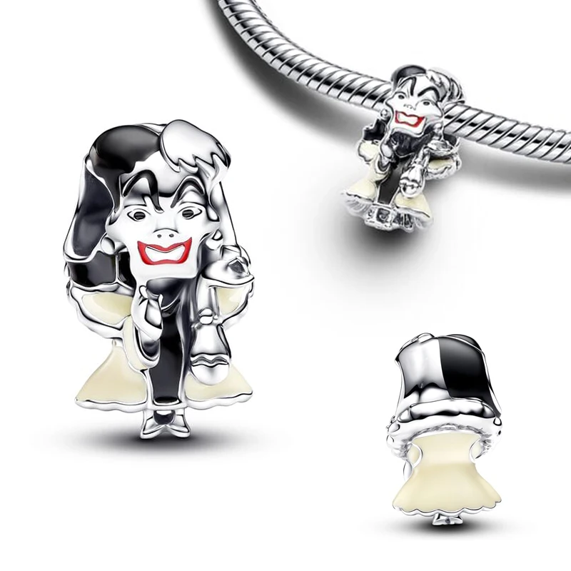Sterling silver beads 925 Wolverine Suitable for snake chain bracelet DIY Exquisite Couple pendant necklace Jewelry