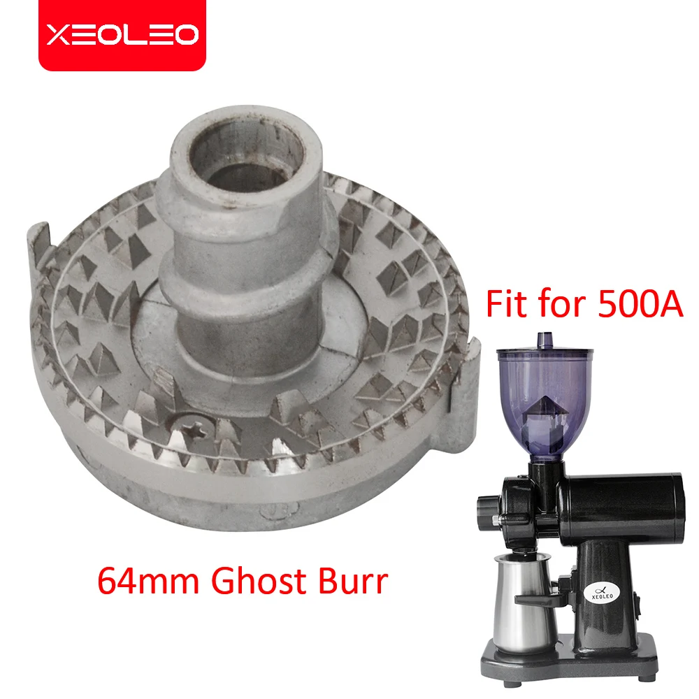 XEOLEO Ghost teeth mill stone Grind burr 64mm stainless steel for 500A machine ghost burr grinder