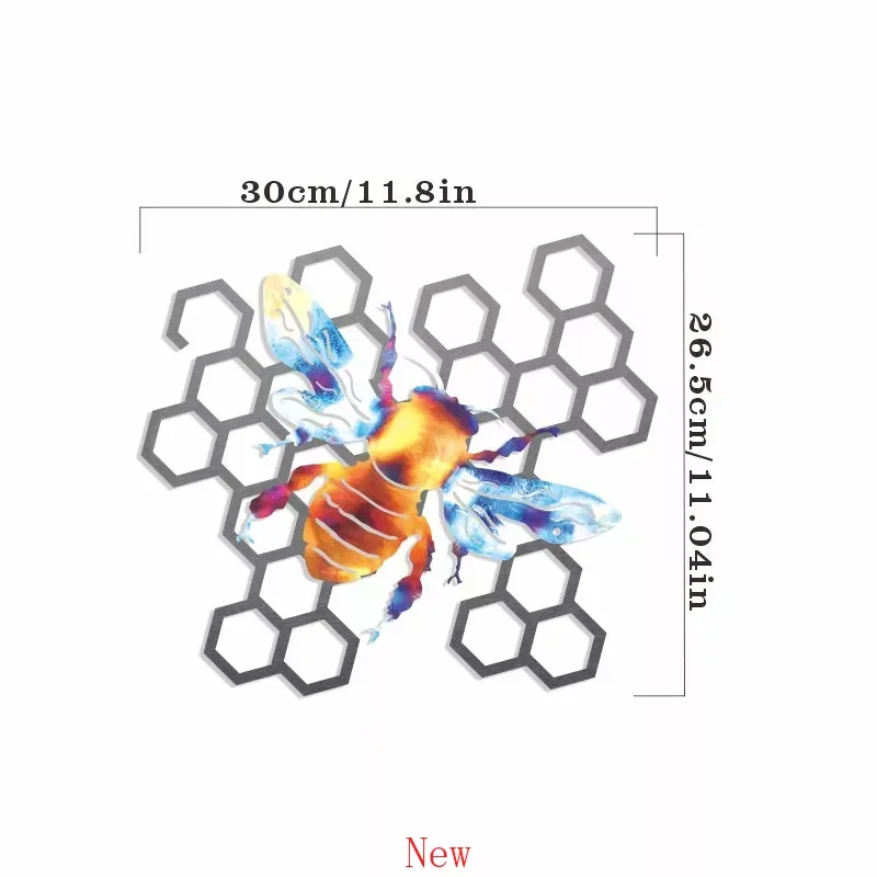 

Акция, металлические поделки, пчелы, Уличный настенный Декор, садовый фермерский Американский двор, кованое железо, украшение для дома, художественное железо