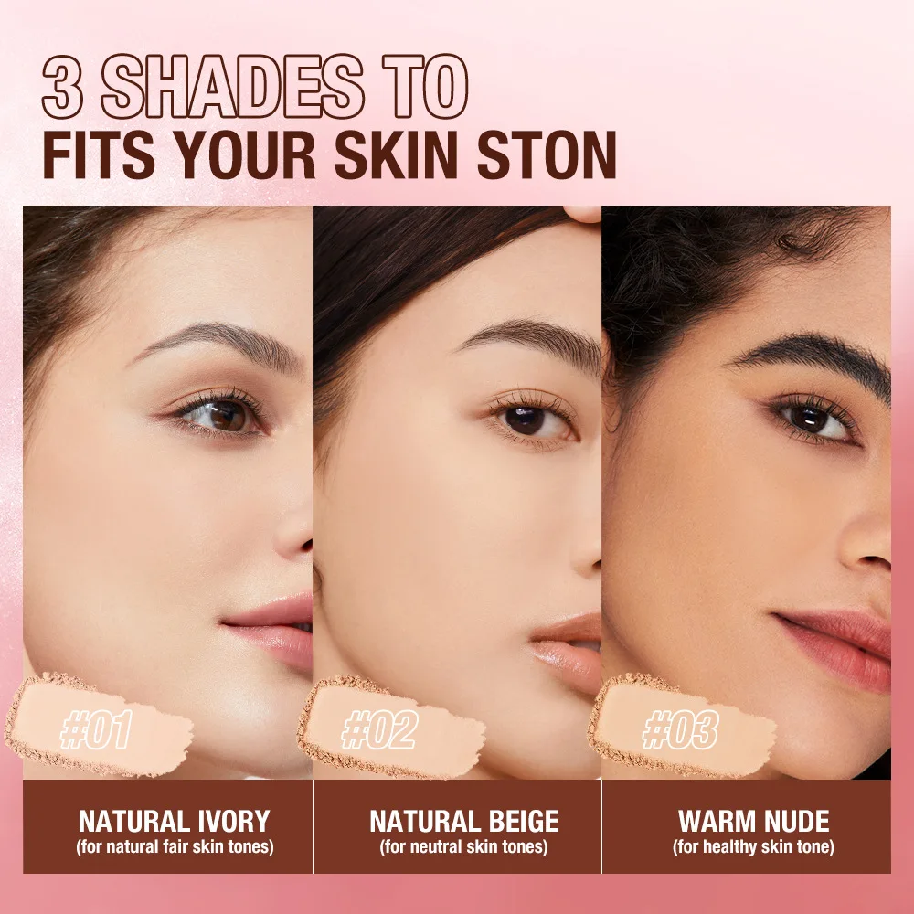 Poudre fixante pour le visage, format standard, effet floutant, maquillage permanent, contrôle du sébum, teint clair, éclaircissement parfait, poudre compacte, contrôle du sébum_voghion.com