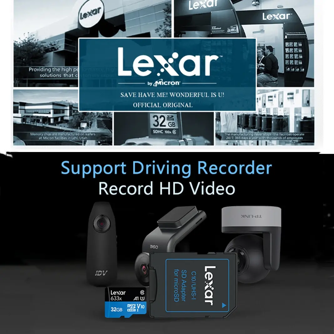 Lexar ޴  ÷ TF ī, ޸ ī, 32GB, Class10, MicroSD U1 A1 V10