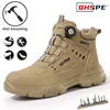 Steel Toe Safety Boots Men Woman Winter Steel Toe Boots Steel Toe Cap Puncture Woman Sneakers Anti-smashing Work Shoes Men