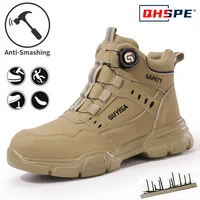 Steel Toe Safety Boots Men Woman Winter Steel Toe Boots Steel Toe Cap Puncture Woman Sneakers Anti-smashing Work Shoes Men
