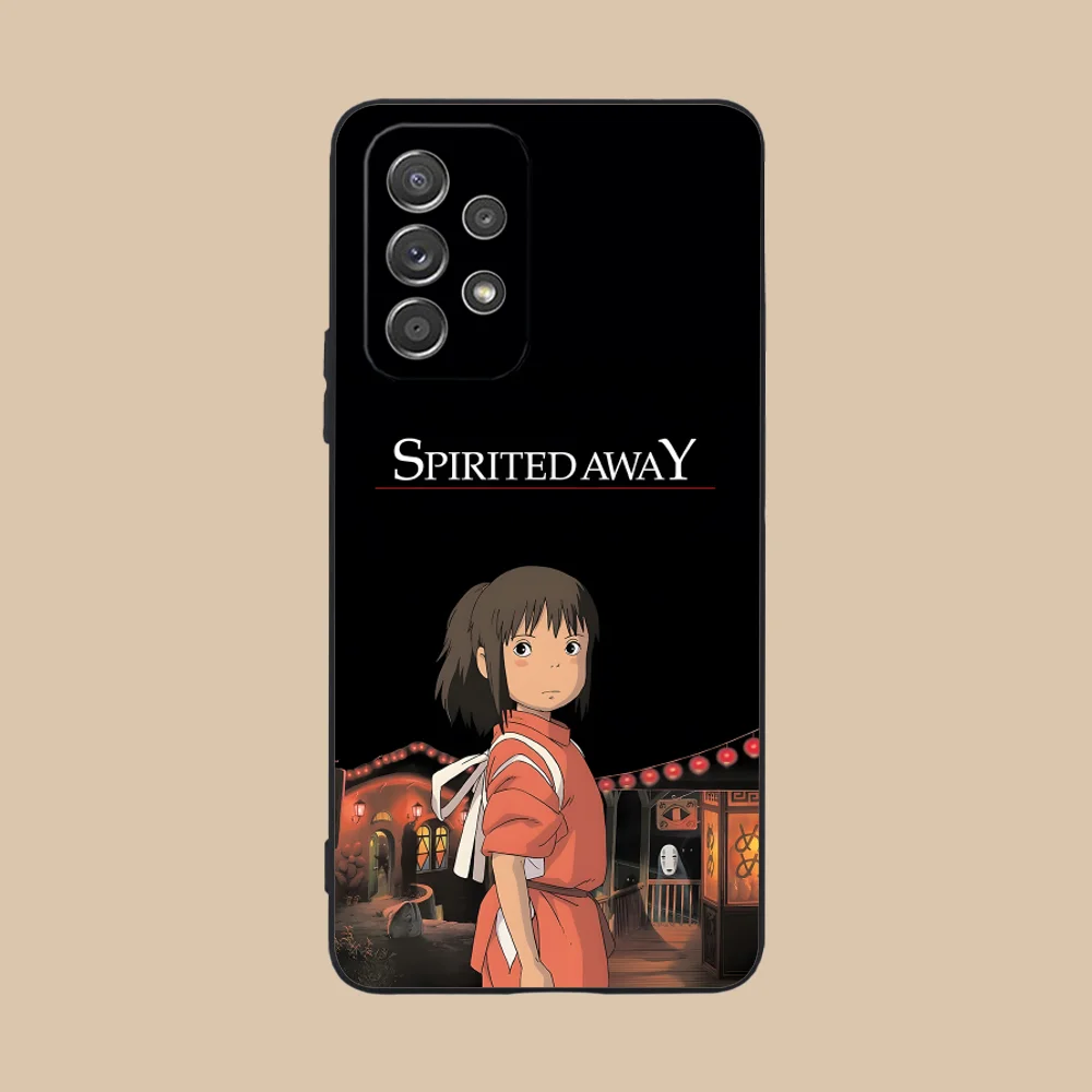 Spirited Away-Themed Black Phone Case Cover