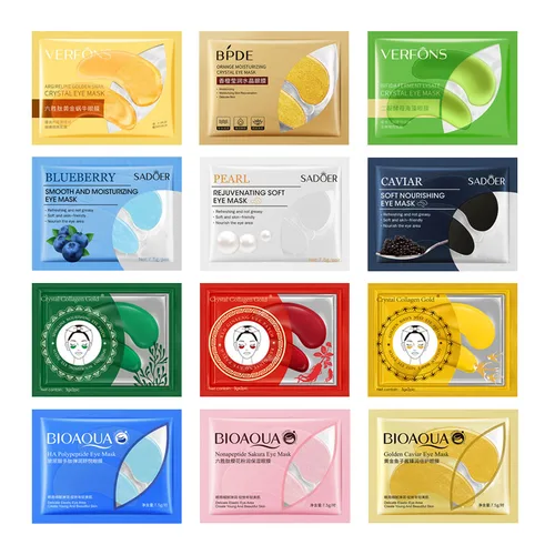 바이오아쿠아 콜라겐 아이 마스크 다크 서클 방지 스킨 케어 마스크, 주름 눈 패치, 눈 밑 가방, 한국 스킨 케어 제품, 10 개 2