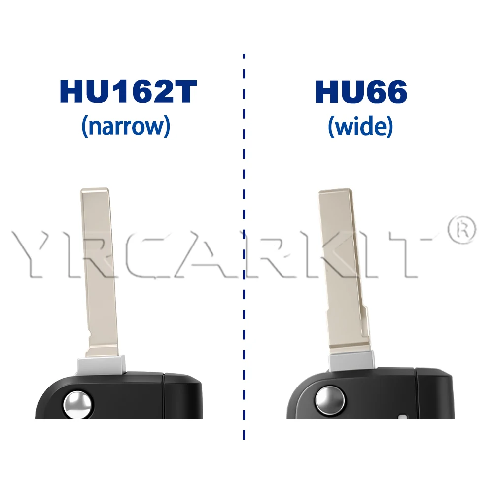 Enhanced Key Shell Flip Cover with Uncut HU66/HU162T Blade