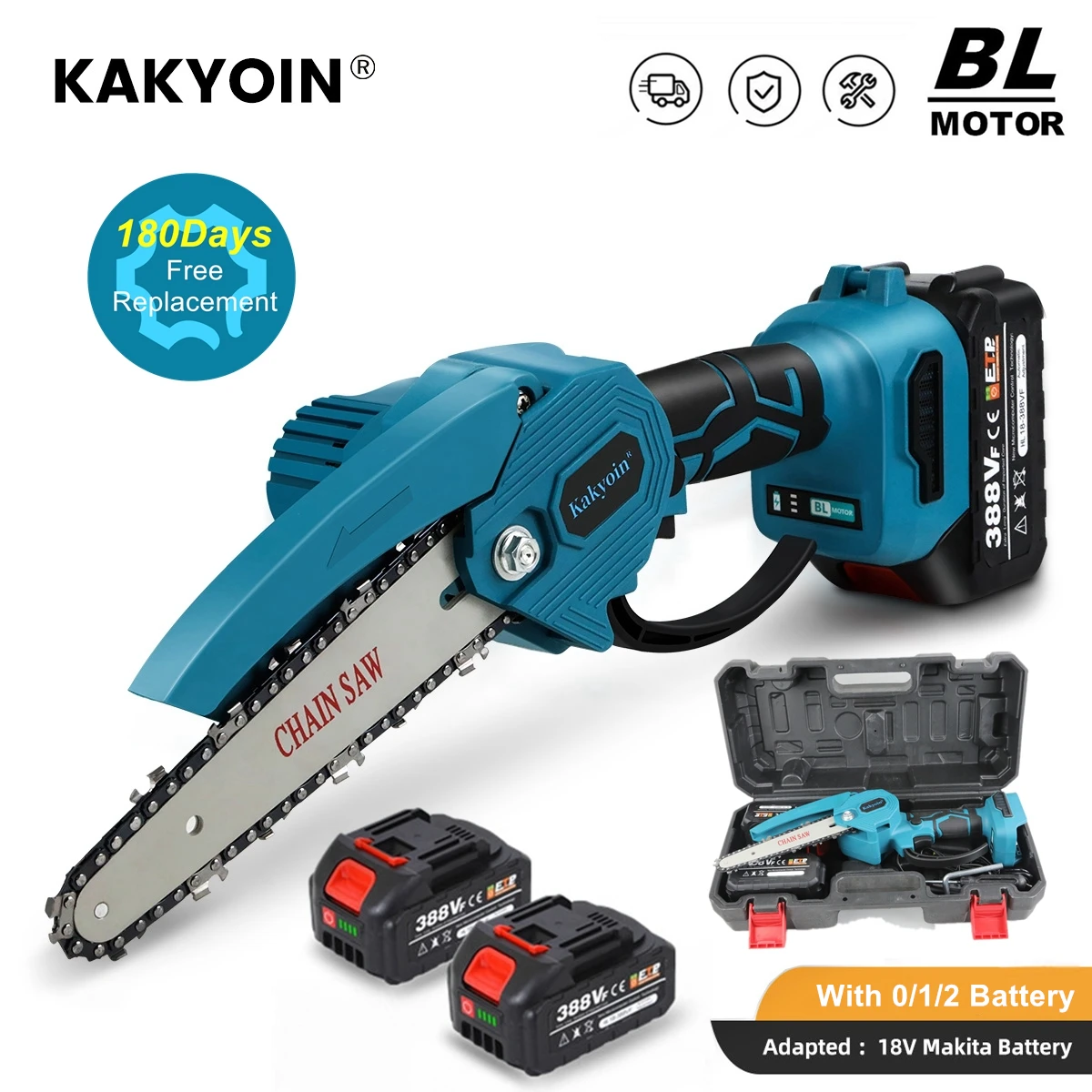 6 Inch 1200W Cordless Mini Electric Pruning Saw Brushless Handheld