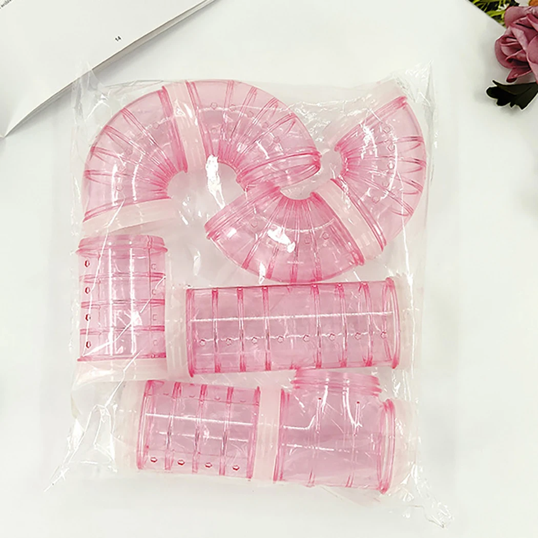Hamster Tube Set DIY Plastic Small Pet Tunnel Hamster Exercise Toy Mouse DIY Tunnel Connection Tube Toy Young Guinea-Pig small pet tunnel hamster cage tunnel