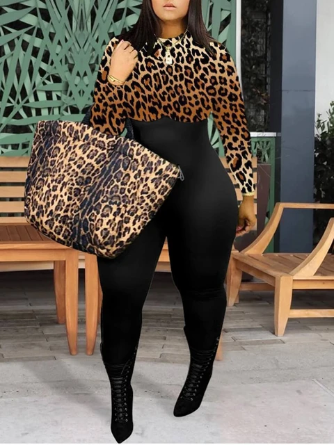 Leopard Print Bag Round