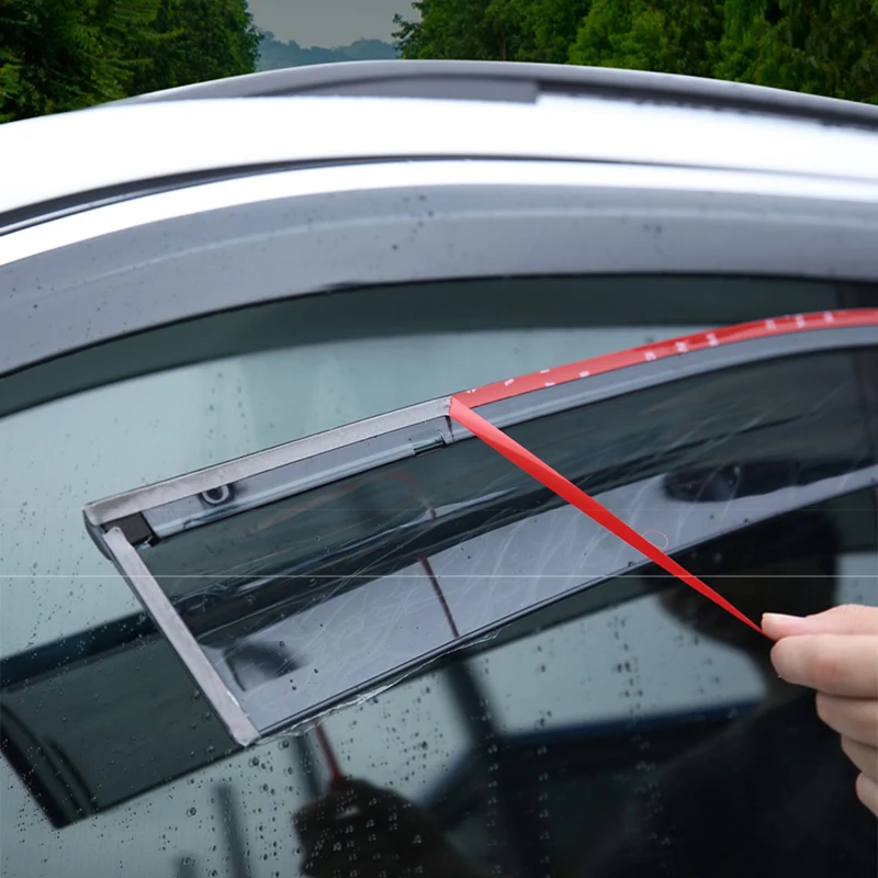 For BYD Seagull Dolphin Mini Car modification Windows visor Rain proof car windows bright strip
