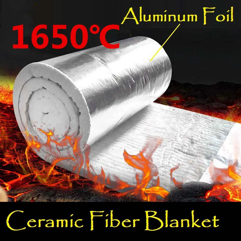 Ceramic Fiber Blanket 10mm 20mm 30mm 1650℃ High Temperature Resistance Fire Resistant Insulation