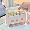Makeup Lipstick Stand Case Desktop Cosmetic Organizer Storage Box Lipstick Dust-proof Display Stand Holder Cute Dressing Table 1