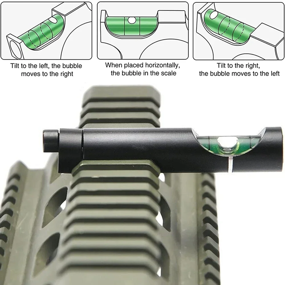 Hunting Spirit Bubble Level Optical Riflescope Mounts for 11mm/20mm Picatinny Rail Leveling Tool Kit