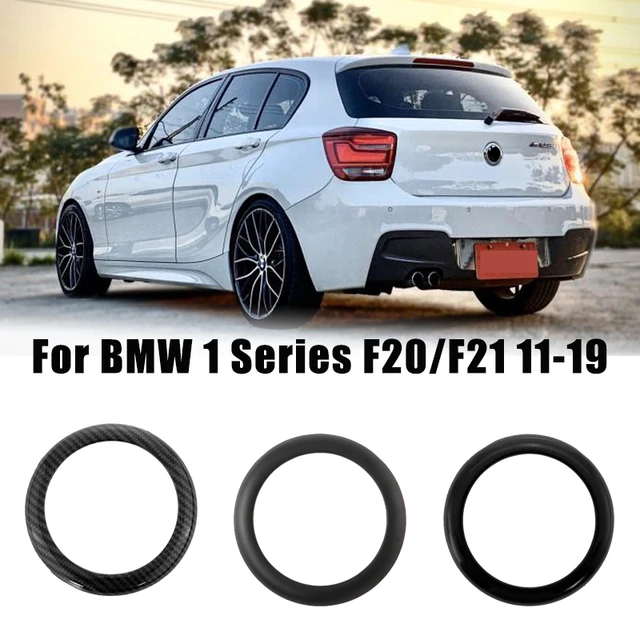 Heck Emblem Kofferraum Ring Einfassung für BMW 1er F20 F21 2011-2019  Kohlenstoff