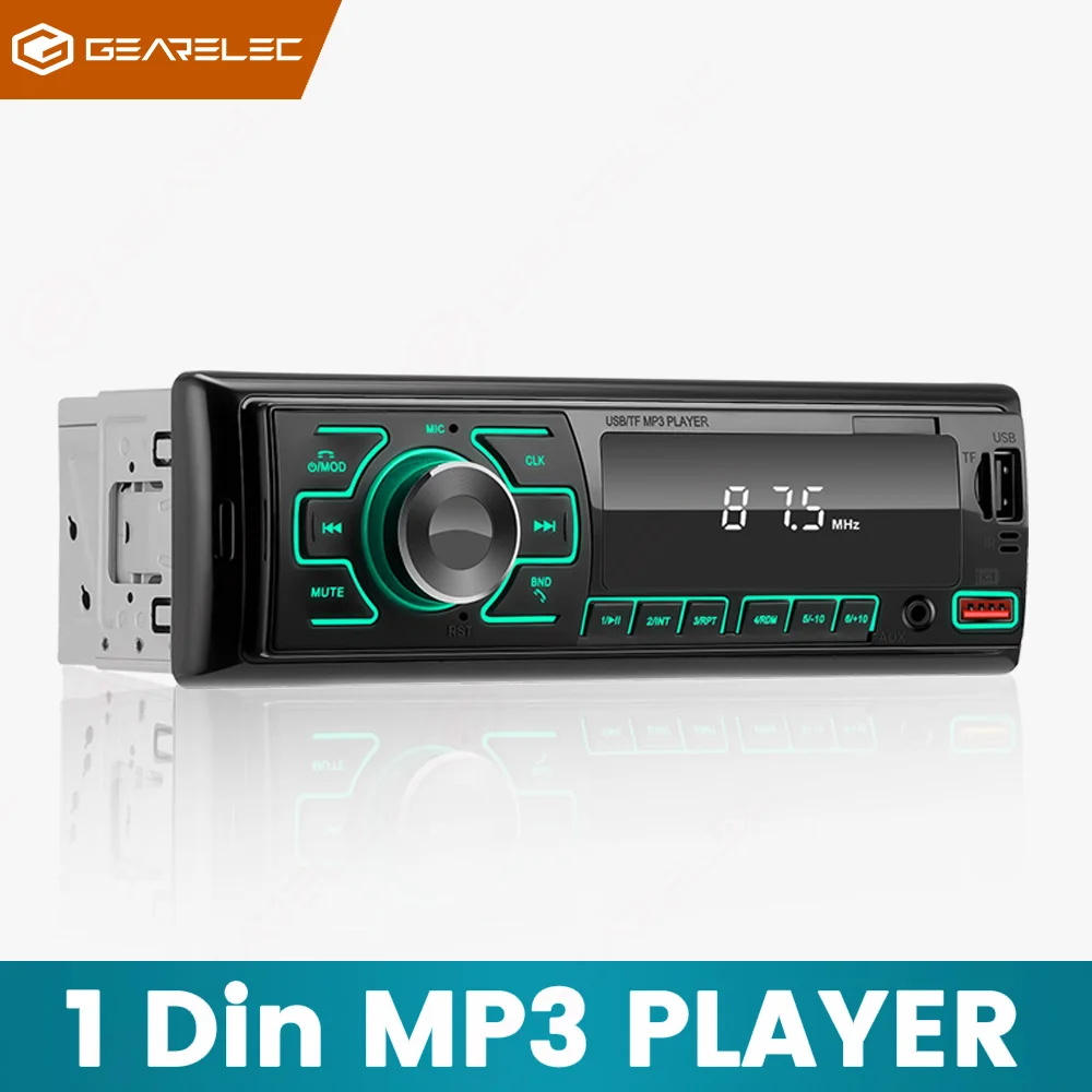 Universal 1 Din Car Stereo Single Din Autoradio Bluetooth 45 Wx4 Usb Aux In Dash Head Unit Radio Fm Ricevitore Multimediale Lettore Mp3 Per Auto