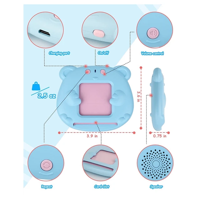 Toddler Talking Spelling Phonics Flash Card Machine,Educational Toys For Speech Therapy Autism Learning Toys 2