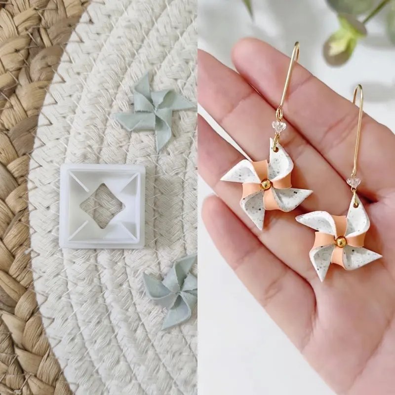 Polymer Clay Molds Pinwheel Contour/Cloud Water Drop Pottery Mold for Earrings Jewelry Decoration Making Clay Cutters polymer clay tools,pottery tools,clay sculpting tools,pottery sculpting tools,clay craft tool