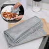 LeMeenQ Thickened Magic Cleaning Cloth Non-Scratch Double-layer Iron Microfiber Mesh Dishrag Washing Pot Rags Kitchen Dishcloths 5