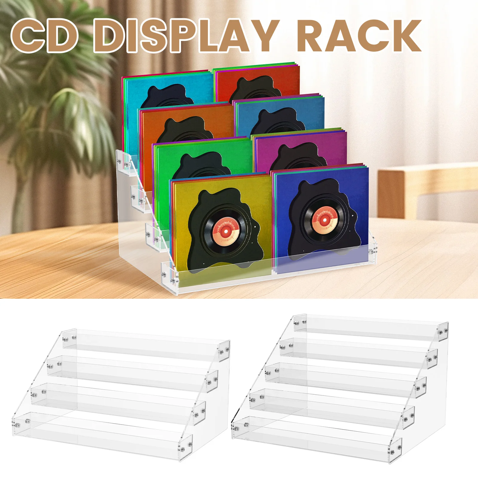 Acrylic Transparent Display Stand Organizer for Nail Polish Perfume Makeup
