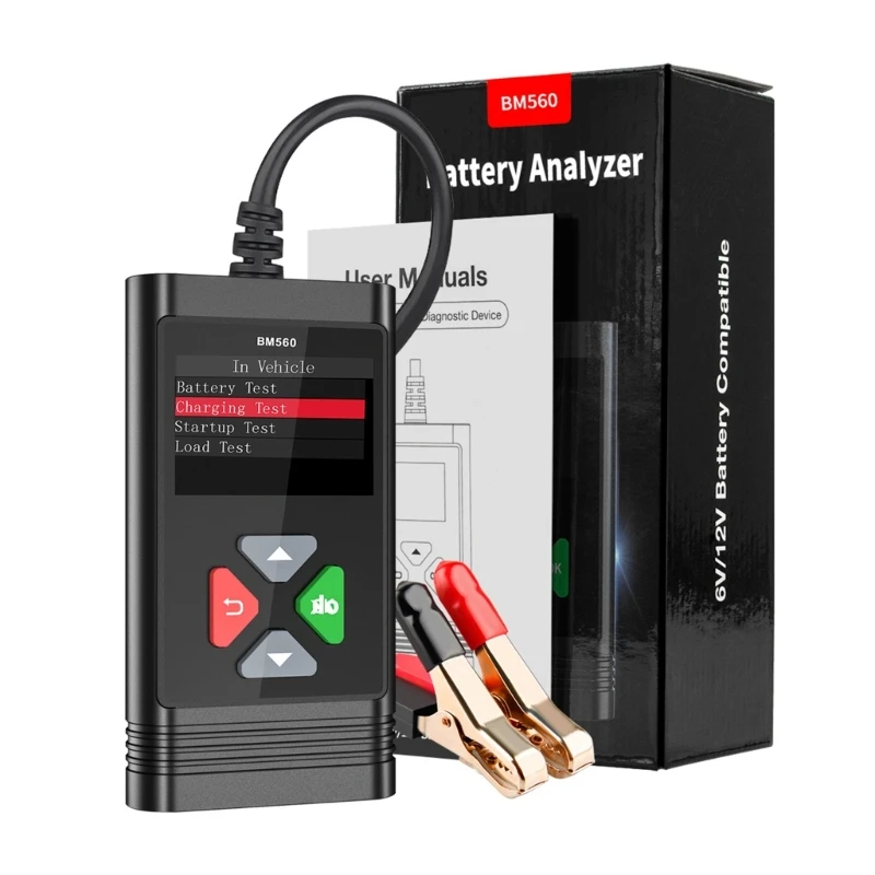 

Automotive 6V 12V Cranking Charging Tester Electrical System Diagnostic Tool Vehicle Alternator Battery TesterAnalyzer T3EF