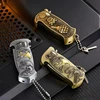 New Metal Multifunctional Inflatable Lighter with Bottle Opener, Folding Knife, 3D Relief Pattern Portable Lighter Men's Gift 4