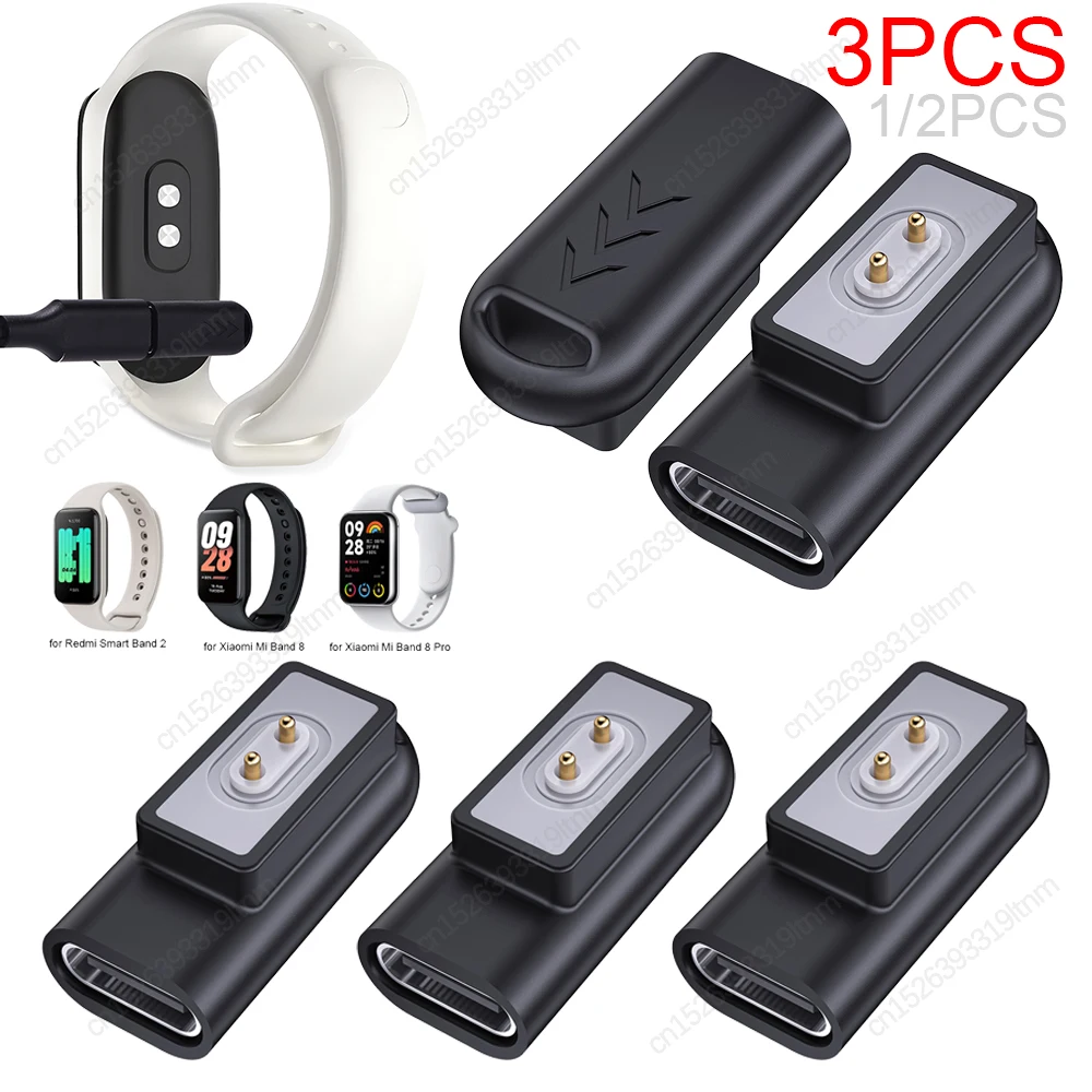 Magnetic Charger Adapter for Xiaomi Mi Band 8 Active / 8 Pro USB C Watch Charger Connector for Redmi Watch 4/3/3 Active/3 Lite