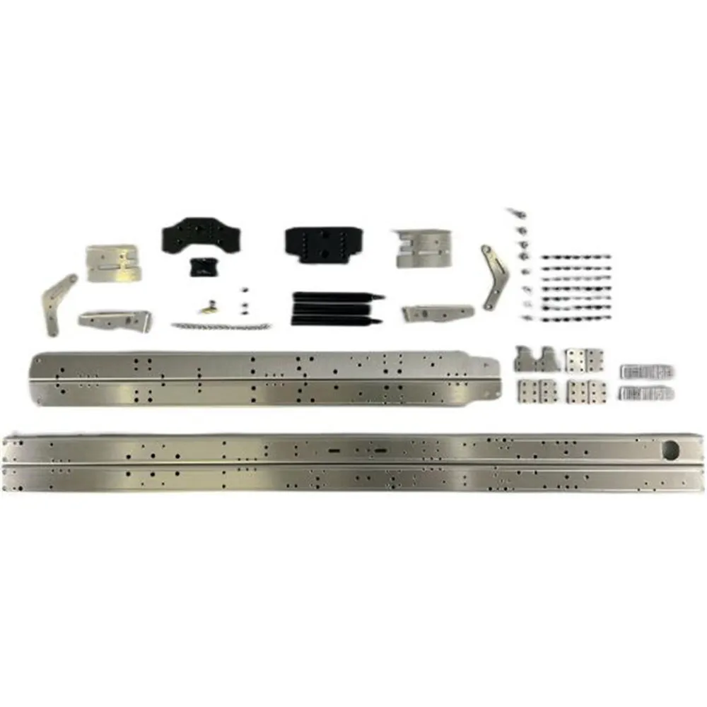 

1/14 Scale Simulation Model 6*6 Stainless Steel Chassis Beam for IVECO RC Toy Car DIY Upgrades Parts