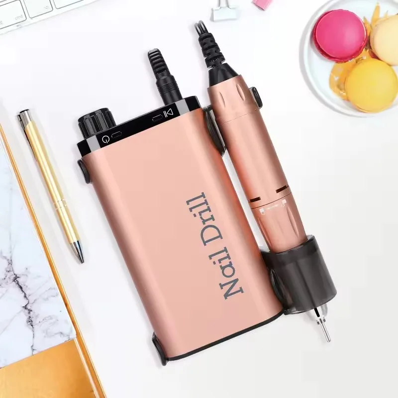 Professional nail supplies nail drill electric cordless rechargeable portable nail drill built-in 4000 mAh battery 2