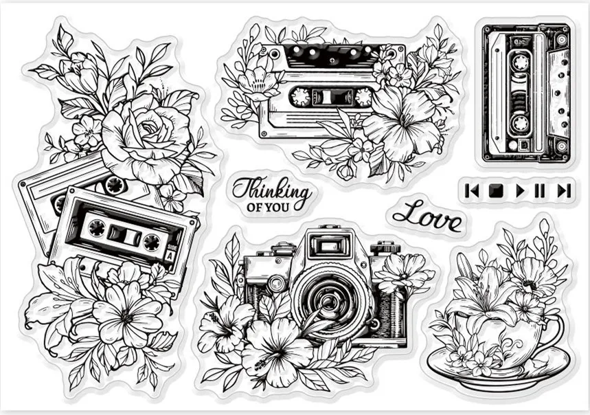 New Tape Clear Stamp for Scrapbooking Transparent Silicone Rubber DIY Photo Album Decor