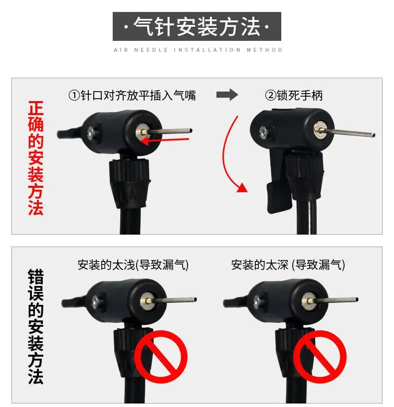 Description Picture 4 of itemSchrader Valve Bicycle Pump Inflator Cycling Ball Pump for Football Basketball Hand Mini High Pressure Bicycle Pumps Air