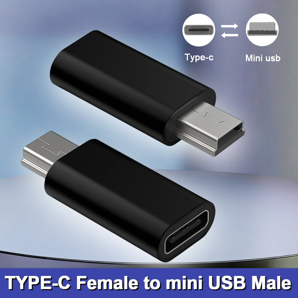  ﻿ 2/3pcs Type C to Mini USB Adapter USB C Female to MiniUSB Male Charging Data Converter Suitable for GoPro Hero 3+ MP3 Camera