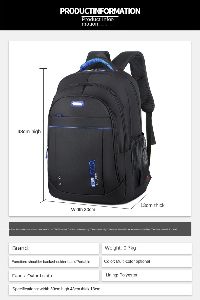 Neuer einfacher Reiserucksack für Studenten, große Kapazität, modischer, lässiger Unisex-Laptop-Rucksack, doppelte Umhängetaschen 2026 – Detail 31
