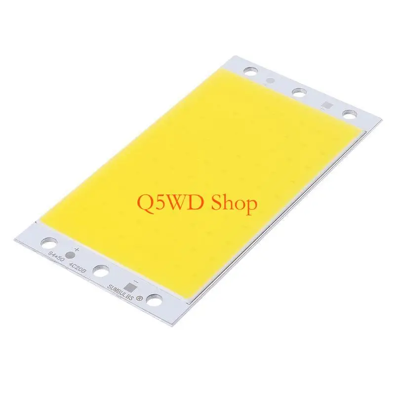 Q5WD 94x50mm COB 패널 조명 DC12-24V LED 스트립 모양 램프 15W 고휘도 LED 리튬